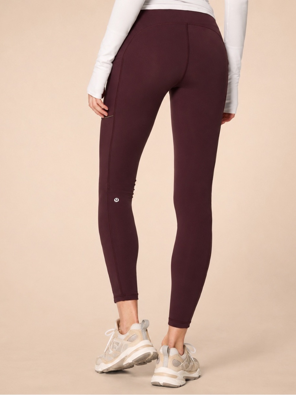 lululemon Speed Up Tights in Garnet / Side 8 Lululemon Leggings in Deep Plum